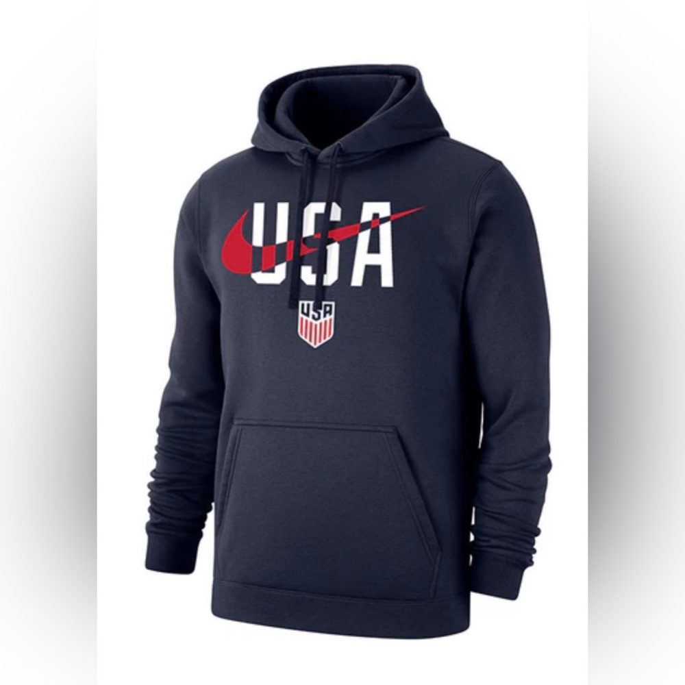 Men's Nike USMNT USA Swoosh Navy Hoodie, Size M